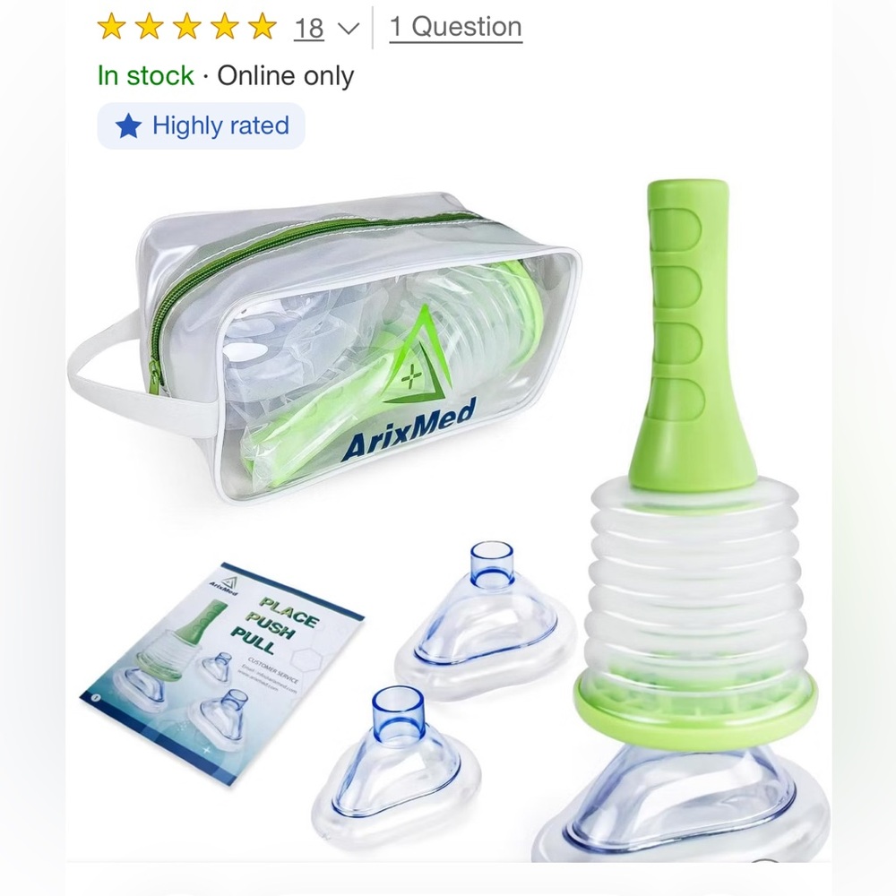 ArixMed Portable Choking Rescue Device - Lime Green